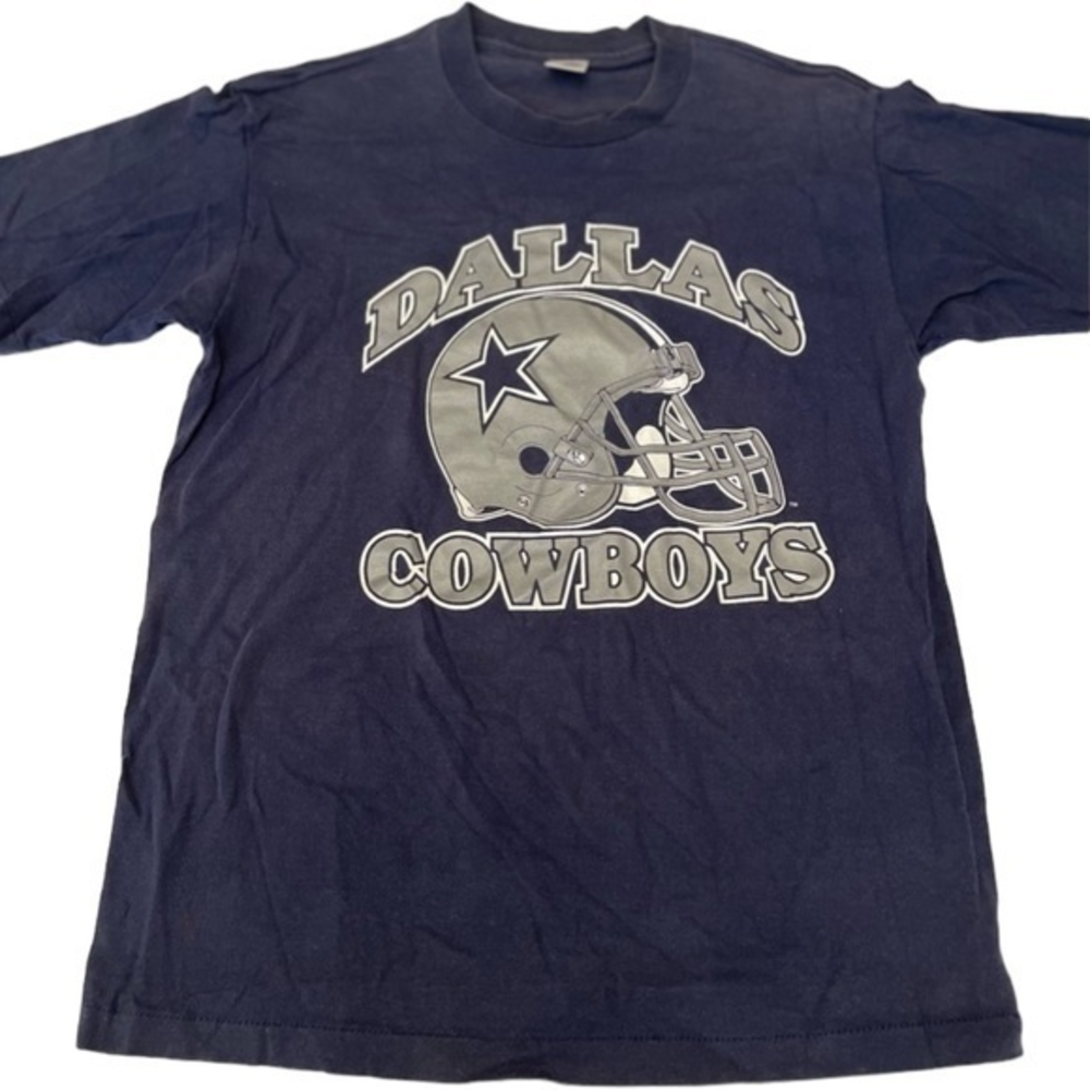 Vintage 80s Dallas Cowboys T‎ Shirt. TRENCH. SIZE LARGE